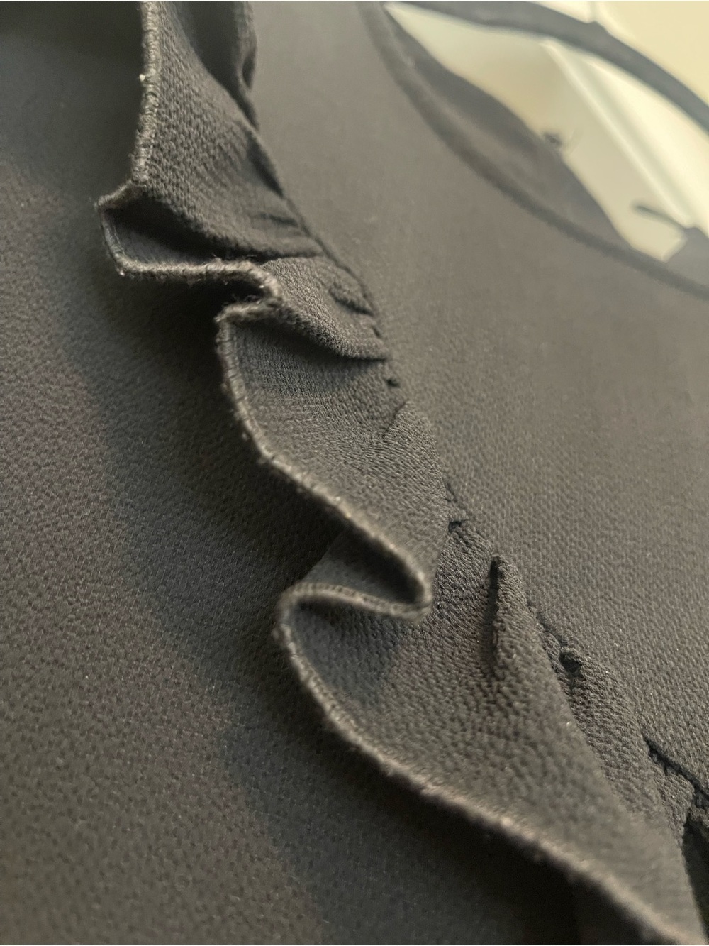 H&M Black Textured Shift Dress with Back Cutout - Picture 3 of 5